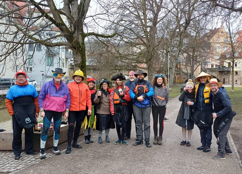 Faschingspaddler machen Pause im Maillepark