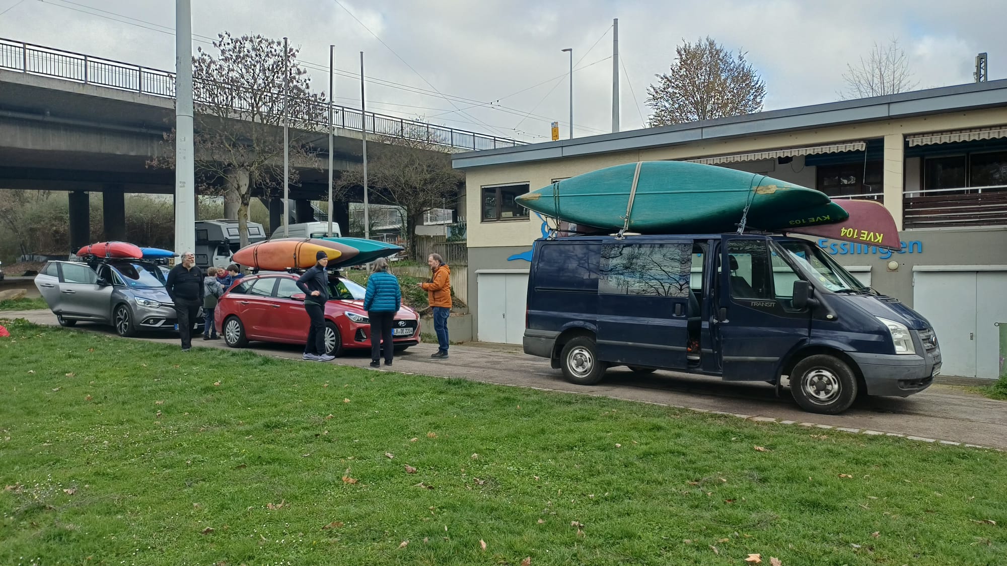 Startklar zum Anpaddeln auf der Iller